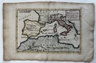 Hannibal Expedition Italy Ancient World C 1755 Moll Hand Color Map