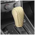 Leather Gear Shift Cover Diamond Embroidery Design durable Shift Knob Cover