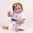 22  Handmade Reborn Twins Realistic Baby Dolls Vinyl Silicone Newborn Girls Gift
