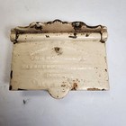 Antique Cast Iron Match Safe Holder Wall Mounted Self Closing Lid
