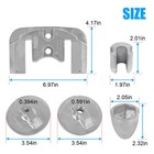 For 2004-2023 Mercruiser Bravo 3 Aluminum Anode Kit Hardware 888761q02 888761q04