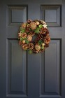 Golden Pine Fall To  Christmas Wreath Sparkling  Ornaments Door Wreath 12 