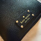 Kate Spade Wellesley Leather Zip Around Personal Ring Planner Organizer Black