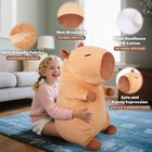 Giant Capybara Plush 30 - Soft Stuffed Animal Hugging Pillow For Stress Relief