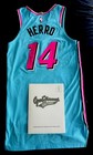 Tyler Herro Game Used Worn Miami Heat Vicewave Jersey Grey Flannel Loa And Jsa