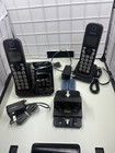 Panasonic Kx-tgd832 Cordless Phone Metallic Black Dect 6 0 2 Handsets