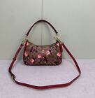 Coach Teri Shoulder Bag Signature Canvas Cherry Print Cy694 New