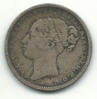 A Vintage Fine Condition 1883 Great Britain 1 Shilling Silver Coin-jun334