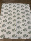 Ikea Crib Duvet Cover  1999 Bunnies Green White
