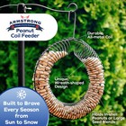 Armstrong Wild Bird Food Metal Circular Peanut Coil Feeder  12 5in