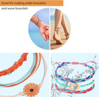 685m 30 Colors 1mm Waxed Polyester Cord Bracelet Cord Wax Coated String For Brac