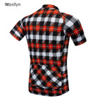 Plaid Men s Cycling Short Sleeve Jersey