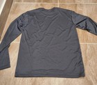 Men s Hertz Car Rental Employee Shirt Uniform Logo Gray Long Sleeve Sz S