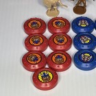 Vtg 1983 Crossbows   Catapults Parts Lot 26 Game Pieces Lakeside Disks Figures