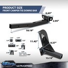 Front Camper Tie-downs Adjustable Fit For 11-16 Ford F250 f350 f450 Super Duty