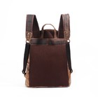 Handmade Vintage 100  Pure Buffalo Leather Backpack Rucksack Travel College Bag