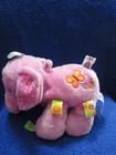  Kids Ll Taggies Plush Pink Elephant Rattle Sewn Eyes