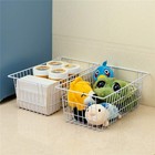 Freezer Baskets Wire Storage Baskets Closet Baskets Bin Farmhouse Organizer S   