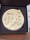 Beautiful Vintage Italian Alabaster Plate Ladorazione Dei Magi 3d 1924