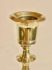 Vtg Brass  Set Candlesticks  7 25  X 2 25 Colonial Design From Japan