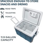 Ivation Electric Cooler  45 L   Thermoelectric Cooler 12v Cooler   Car Fridge