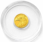 Tube Of 10 - 24k Pure Gold American Eagle Flag Coin  999 Fine Bullion Round Lot