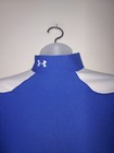 Under Armour Men s Large Compression Mock  Neck Long Sleeve Shirt Blue White