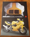 Ducati 2000 Model Year Brochure Prospekt  1994  multilingual Text 