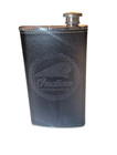 Indian Motorcycle - Black Leather Stainless Steel 4oz Flask Build  In Cigar Case