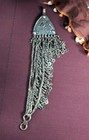 Long Kashmiri Hair Pendant - Old Handmade Tribal Head Piece  4928