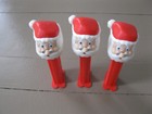 Pez Dispenser Santa Claus Open Eyes With Feet Made In Hungary - Lot Of 3