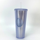 Holiday Starbucks Silver Studded Tumbler Cup Limited Edition 24oz