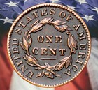 1815 Coronet Head Large Cent Copper Novelty Coin Modern Restrike Token