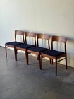 Set Of 4 Henning Kj  rnulf Danish Rosewood Dining Chairs  Mcm 1960s