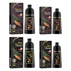 Black Hair Dye Shampoo 3 In 1 Growth Clean Hair Darkening Deep Nourishing Black 
