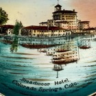 Broadmoor Hotel Colorado Springs Co Antique Souvenir Painted Trinket Plate