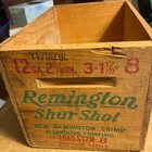Vintage Remington Shur Shot Wooden Box-crate-   500 Shot Shells   