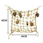 Pet Bird Parrot Mesh Hanging Ladder Toy Swing Rope Cage Perch Net Climb Toy  