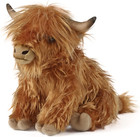 28cm Highland Cow Plush Doll Baby Stuffed Animal Soft Toys Scottish Cow New-usa
