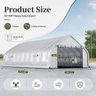 20x40 Ft Heavy Duty Carport - Galvanized Steel Frame  Waterproof Cover  Fits 2 C