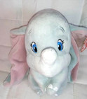 Vintage Ty Disney Dumbo Elephant Plush Stuffed Animal Toy Pink Ears 2002 Blue