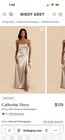 Birdy Grey Catherine Satin Gold Bridesmaid Dress Ladies Size Large