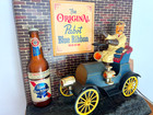 1960 Pabst Blue Ribbon Beer Light Bar Sign Old Jalopy Car Works Read Notes