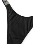 Victoria s Secret Vs Shine Strap Satin Rhinestone Thong Panty Black S M L