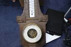 Carl Schonberg Optiker Antique Wall Barometer Thermometer Wooden Frame Germany