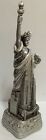Large 12  Silver Statue Of Liberty Figurine W flag Base And Nyc Skyline From Nyc