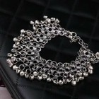 Women Ethnic Style Heavy Duty Tiny Bell Tassel Ankle Bracelet Foot Chain 1398