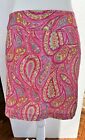 Ep Pro Pink Golf Skort Skirt Stretch Pink Sangria Tile Paisley Print Sz 4 New