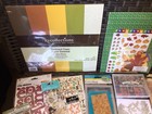 Huge Fall Scrapbook Lot paper  Stamps  Dies  Folder  Stickers  Bling   More new