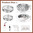 Communion Set Holy Trays For Churches With Lid  2 Pcs Stainless Steel Communion 